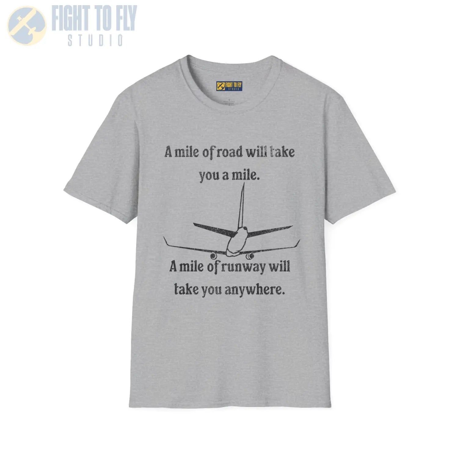 Runway To Anywhere Tee - T-Shirt - Pilot gifts - WWII warbird t-shirt