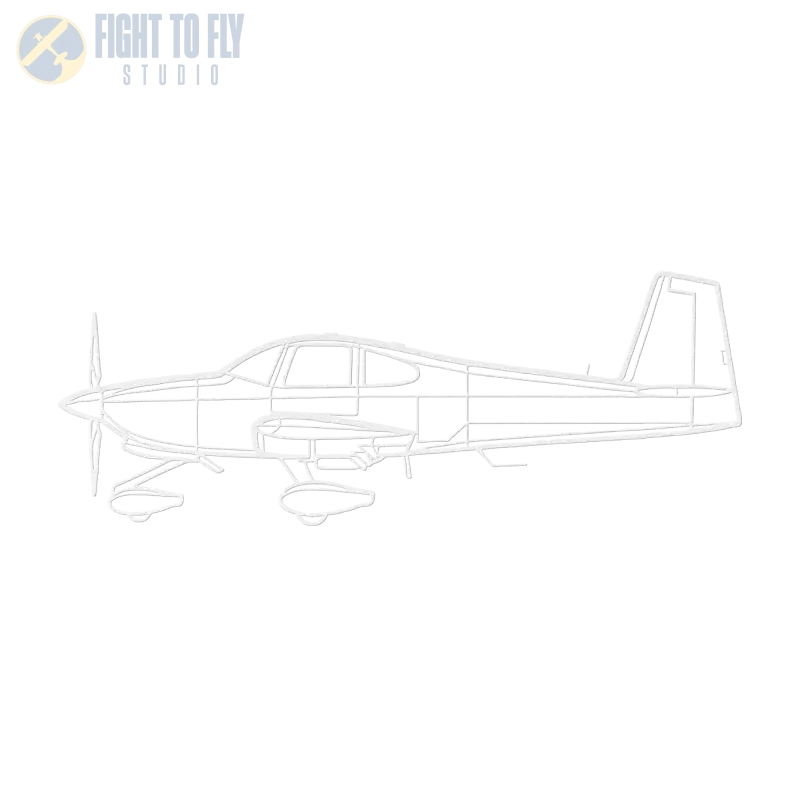 RV-10 Die Cut Metal Wall Art - Sign - Pilot gifts - WWII warbird t-shirt