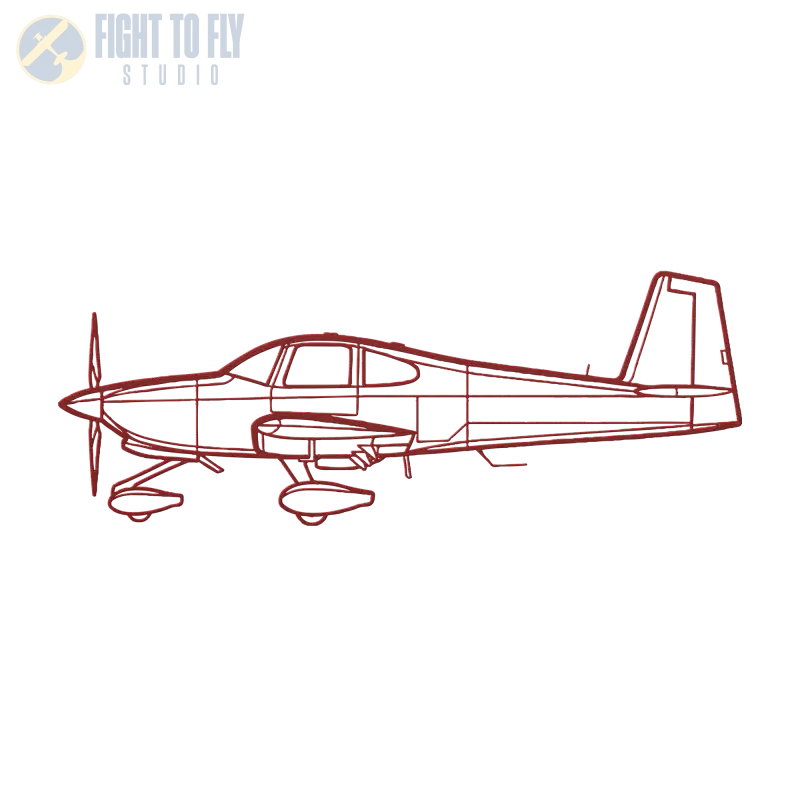 RV-10 Die Cut Metal Wall Art - Sign - Pilot gifts - WWII warbird t-shirt