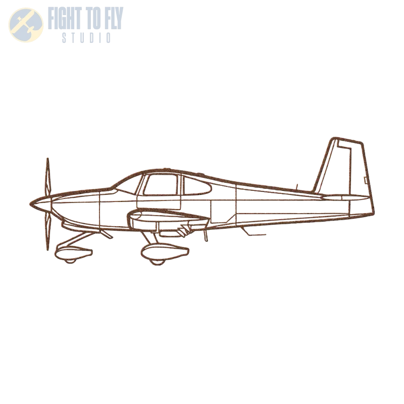 RV-10 Die Cut Metal Wall Art - Sign - Pilot gifts - WWII warbird t-shirt