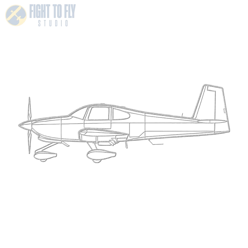 RV-10 Die Cut Metal Wall Art - Sign - Pilot gifts - WWII warbird t-shirt