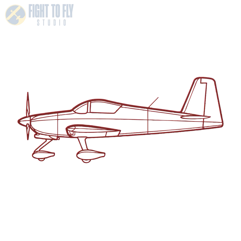 RV-7 Die Cut Metal Wall Art - Sign - Pilot gifts - WWII warbird t-shirt