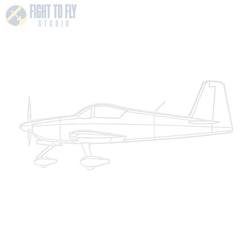 RV-7 Die Cut Metal Wall Art - Sign - Pilot gifts - WWII warbird t-shirt