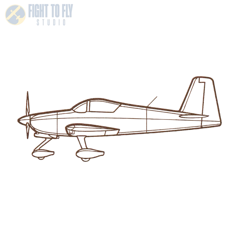 RV-7 Die Cut Metal Wall Art - Sign - Pilot gifts - WWII warbird t-shirt