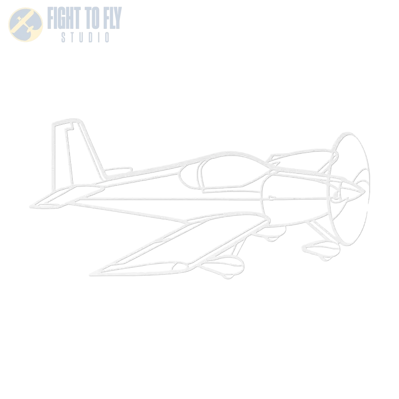 RV-7A Flight Die Cut Metal Wall Art - Sign - Pilot gifts - WWII warbird t-shirt