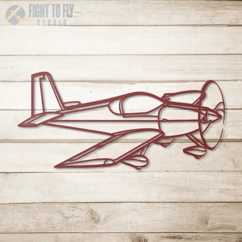 RV-7A Flight Die Cut Metal Wall Art - Sign - Pilot gifts - WWII warbird t-shirt