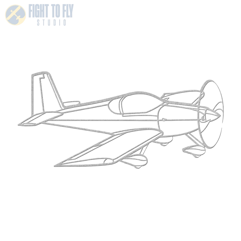 RV-7A Flight Die Cut Metal Wall Art - Sign - Pilot gifts - WWII warbird t-shirt