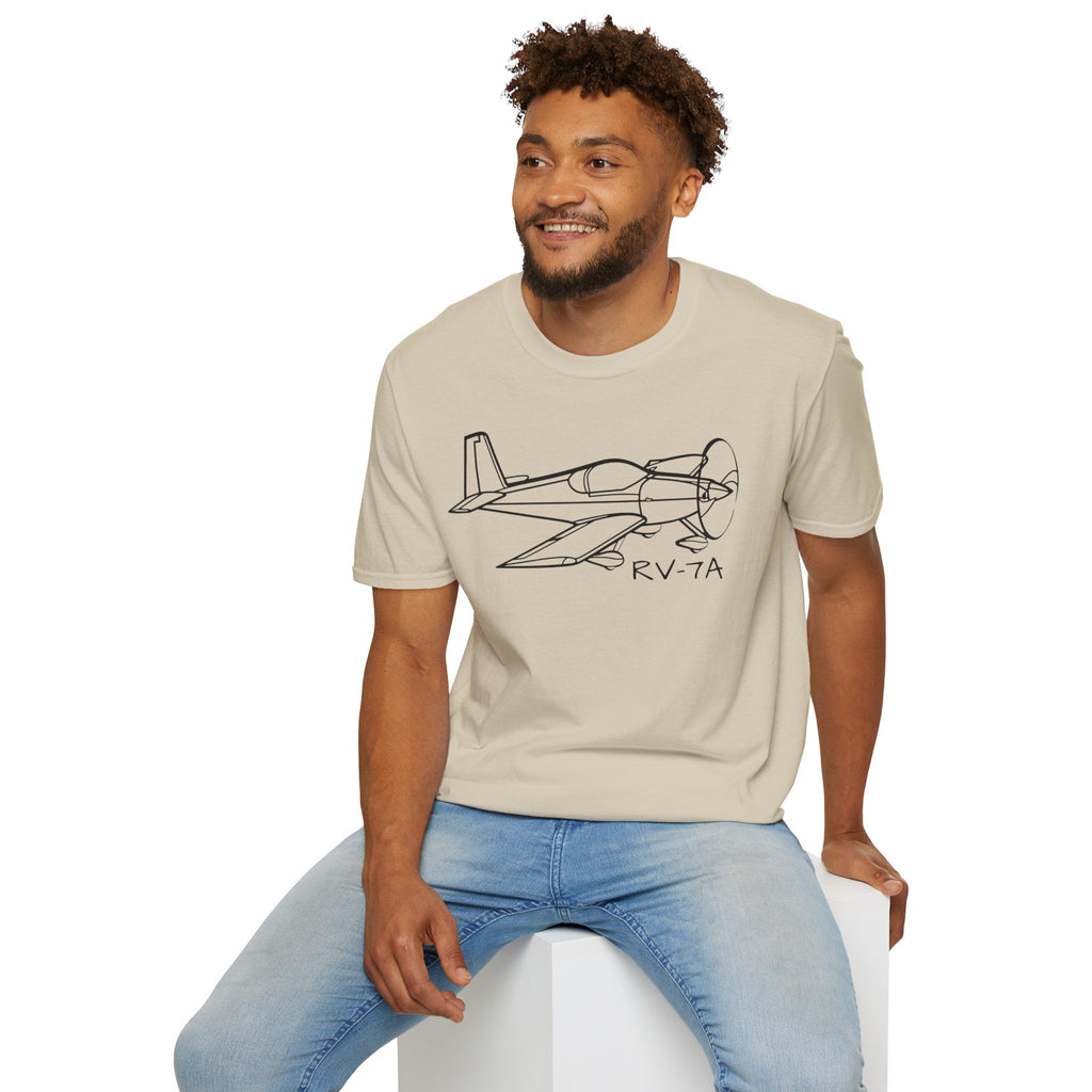 RV-7A T-Shirt – Van’s Tricycle Gear Aircraft Tee - Gifts for pilots - Aviation apparel