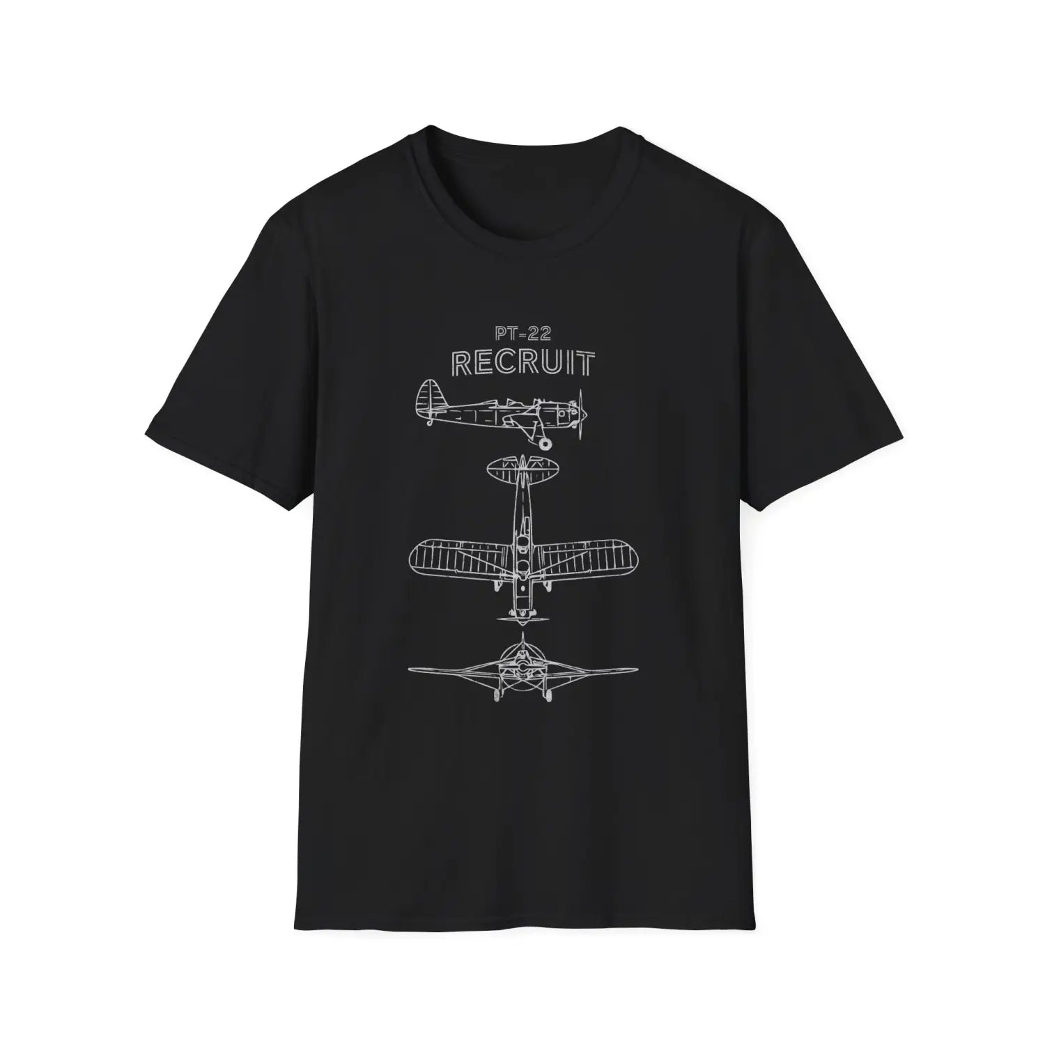 Ryan PT-22 Recruit — T-shirt - T-Shirt - Pilot gifts - WWII warbird t-shirt