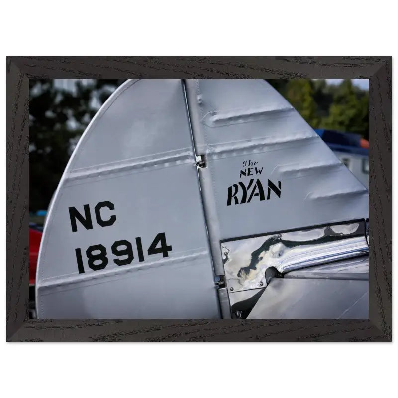Ryan S-C-W-145 Rudder Closeup – Framed Vintage Aircraft Print - Material - Gifts for pilots - Aviation apparel