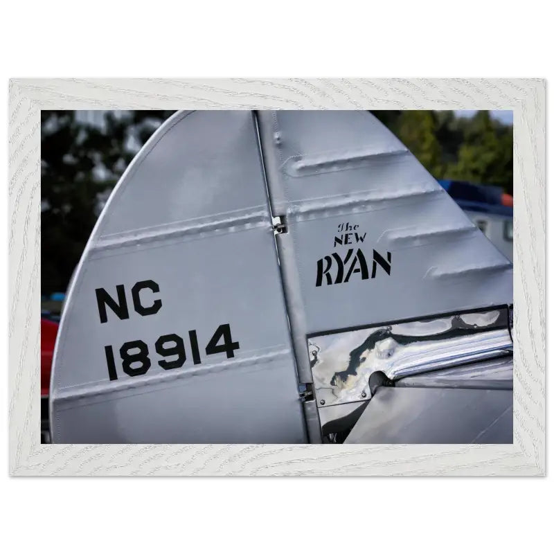 Ryan S-C-W-145 Rudder Closeup – Framed Vintage Aircraft Print - Material - Gifts for pilots - Aviation apparel