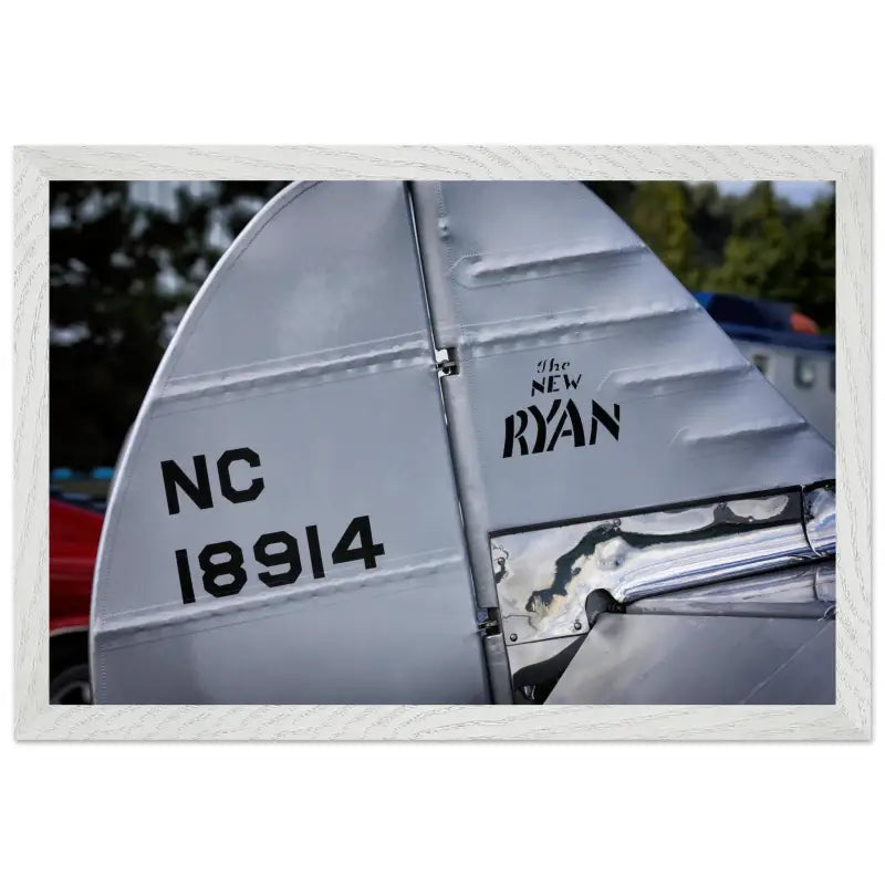 Ryan S-C-W-145 Rudder Closeup – Framed Vintage Aircraft Print - Material - Gifts for pilots - Aviation apparel