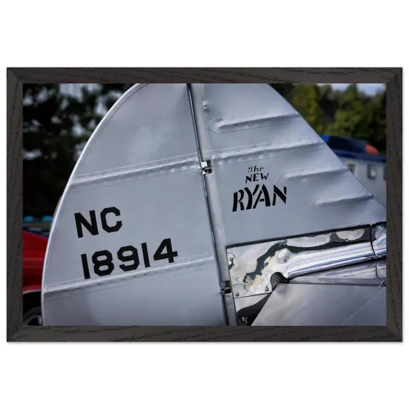Ryan S-C-W-145 Rudder Closeup – Framed Vintage Aircraft Print - Material - Gifts for pilots - Aviation apparel