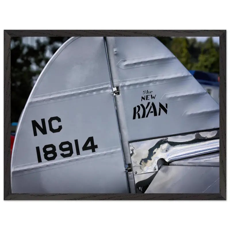 Ryan S-C-W-145 Rudder Closeup – Framed Vintage Aircraft Print - Material - Gifts for pilots - Aviation apparel