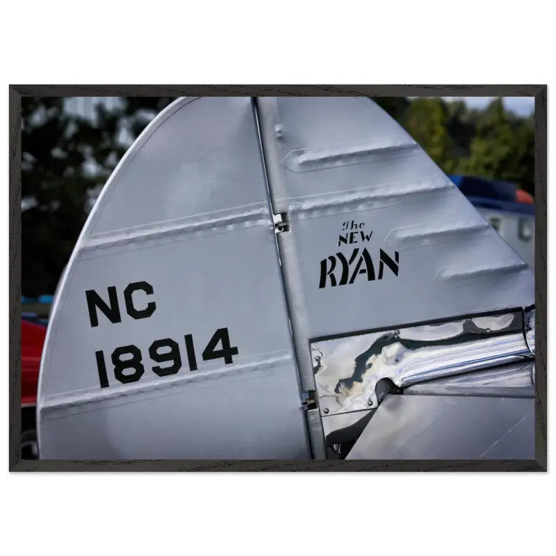 Ryan S-C-W-145 Rudder Closeup – Framed Vintage Aircraft Print - Material - Gifts for pilots - Aviation apparel