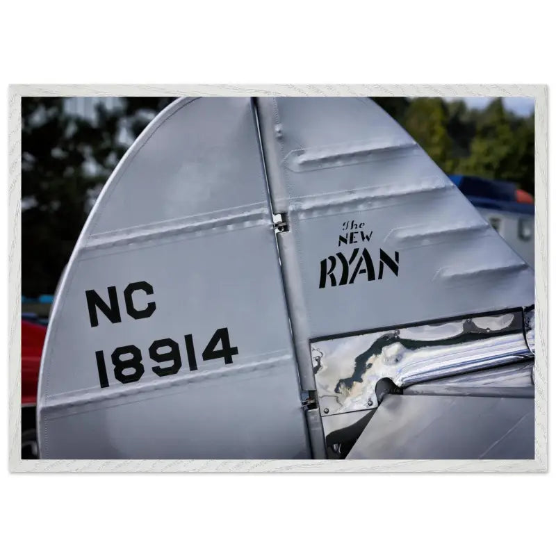 Ryan S-C-W-145 Rudder Closeup – Framed Vintage Aircraft Print - Material - Gifts for pilots - Aviation apparel
