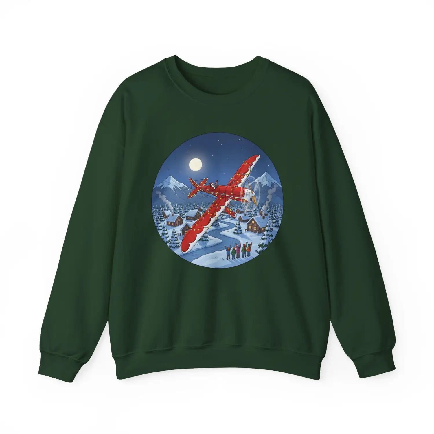 Ryan ST-A (Variation 2) with Santa at the Controls – Holiday Sweater - Sweatshirt - Pilot gifts - WWII warbird t-shirt