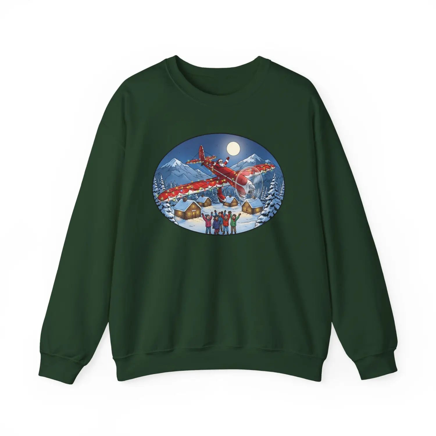 Ryan ST-A with Santa at the Controls – Holiday Sweater - Sweatshirt - Pilot gifts - WWII warbird t-shirt