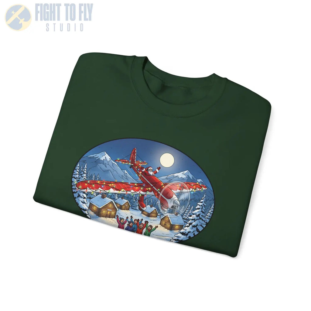 Ryan ST-A with Santa at the Controls – Holiday Sweater - Sweatshirt - Pilot gifts - WWII warbird t-shirt