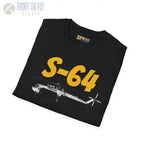 S-64 Skycrane Side Profile T-Shirt - Pilot gifts - WWII warbird t-shirt