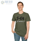 S-64 Skycrane Side Profile T-Shirt - Pilot gifts - WWII warbird t-shirt