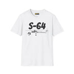S-64 Skycrane Side Profile T-Shirt - Pilot gifts - WWII warbird t-shirt