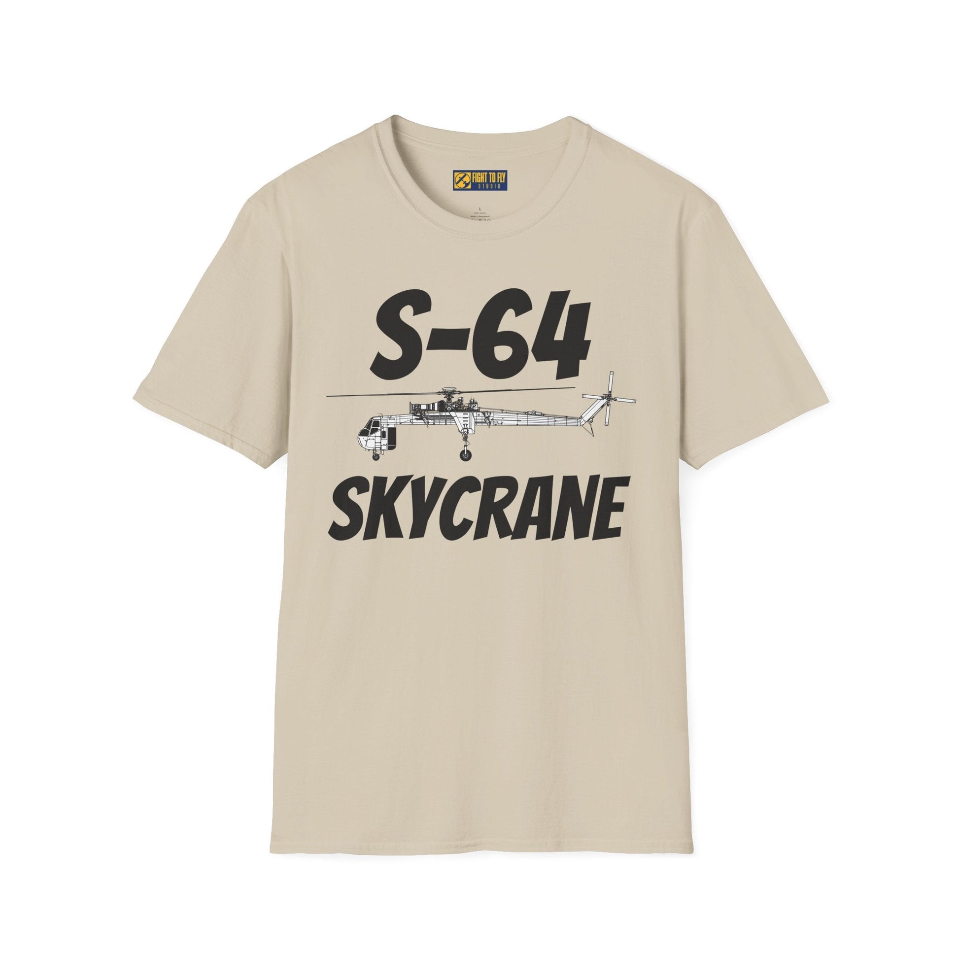S-64 Skycrane Side Profile T-Shirt – Heavy Lift Helicopter Tee - Gifts for pilots - Aviation apparel