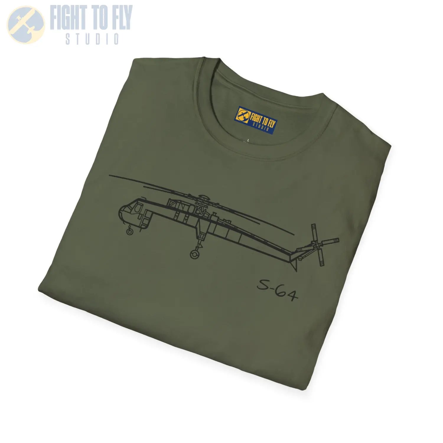 S-64 Skycrane T-Shirt - Pilot gifts - WWII warbird t-shirt