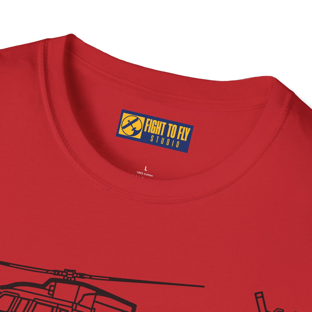 S-76 T-Shirt – Executive Utility Helicopter Aviation Tee - Pilot gifts - WWII warbird t-shirt