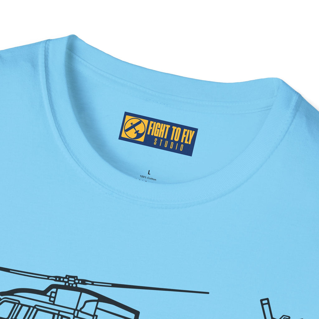 S-76 T-Shirt – Executive Utility Helicopter Aviation Tee - Pilot gifts - WWII warbird t-shirt