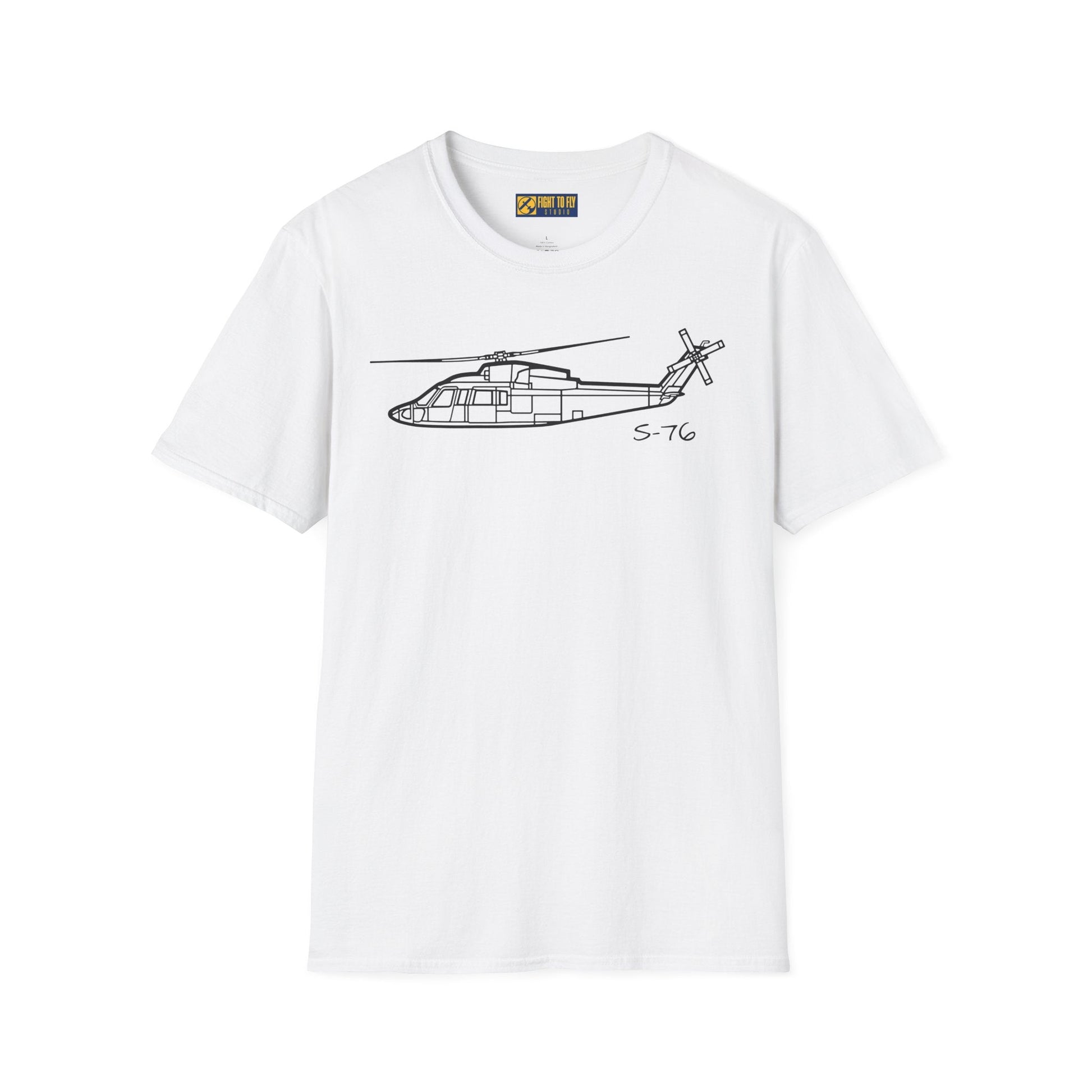 S-76 T-Shirt – Executive Utility Helicopter Aviation Tee - Pilot gifts - WWII warbird t-shirt
