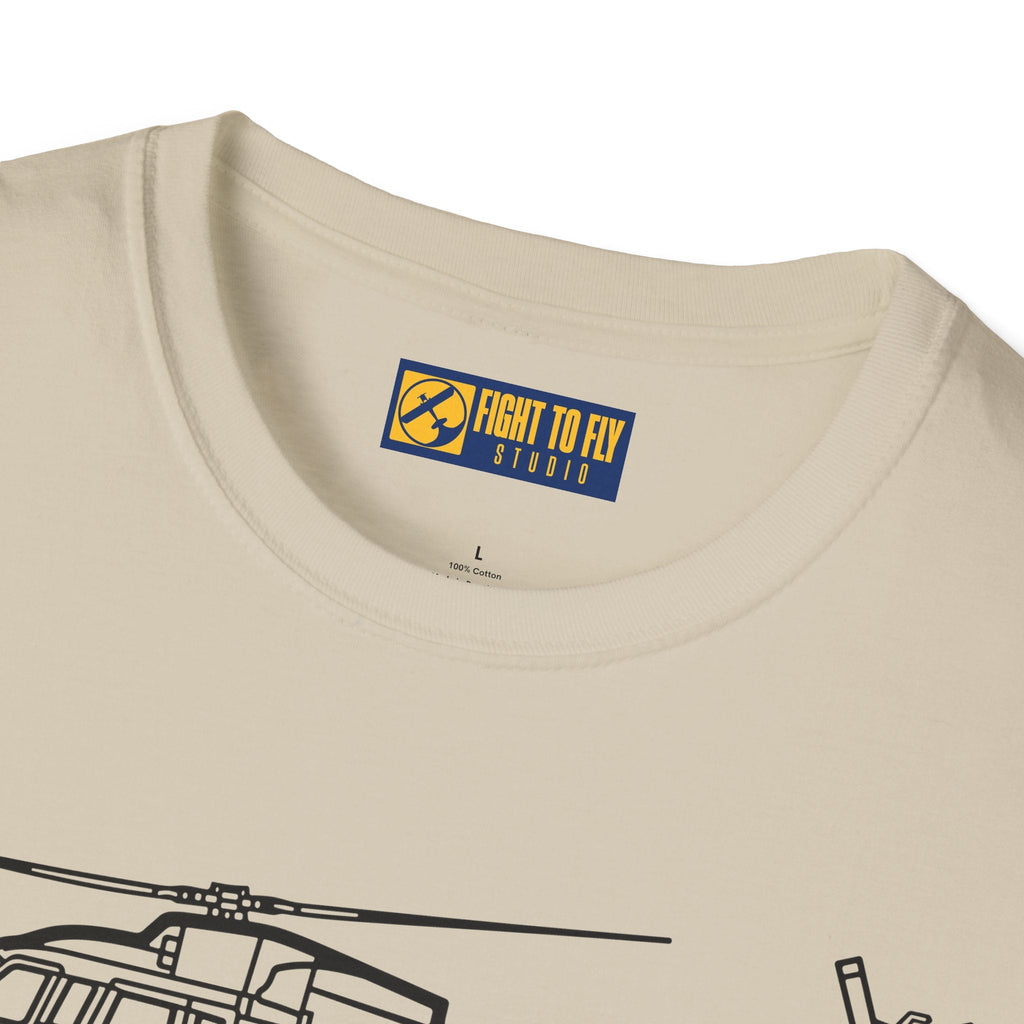 S-76 T-Shirt – Executive Utility Helicopter Aviation Tee - Pilot gifts - WWII warbird t-shirt