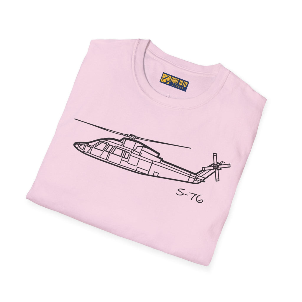 S-76 T-Shirt – Executive Utility Helicopter Aviation Tee - Pilot gifts - WWII warbird t-shirt