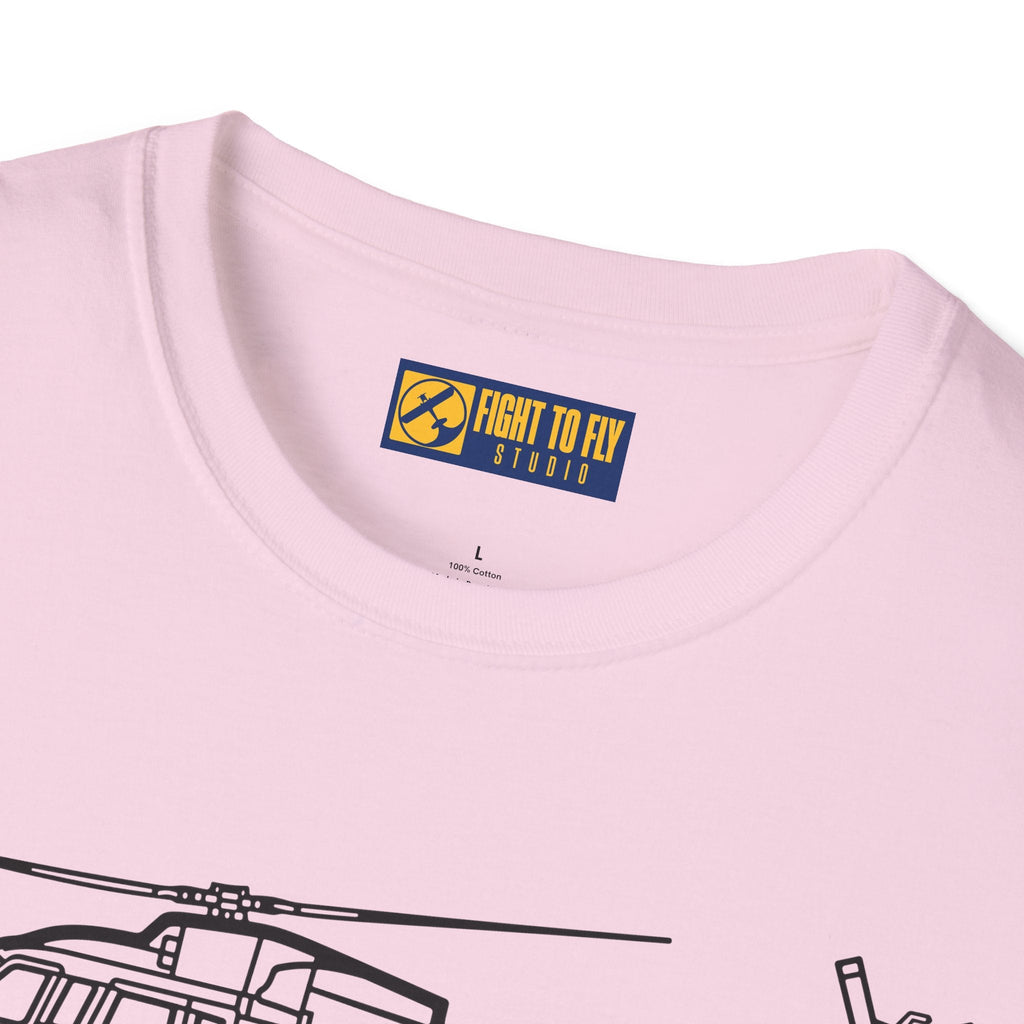 S-76 T-Shirt – Executive Utility Helicopter Aviation Tee - Pilot gifts - WWII warbird t-shirt