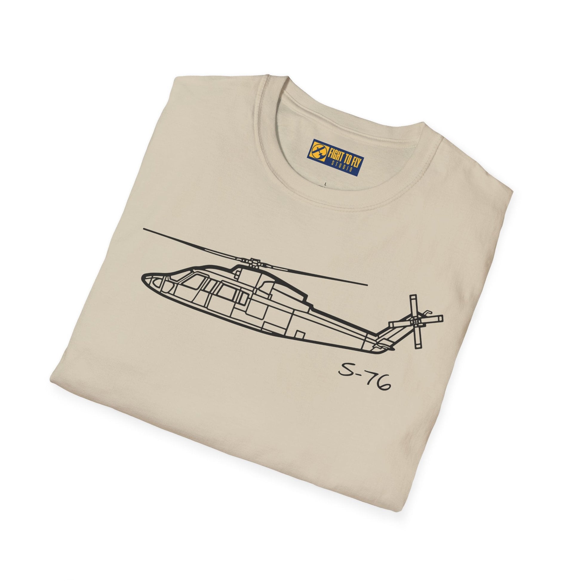 S-76 T-Shirt – Executive Utility Helicopter Aviation Tee - Pilot gifts - WWII warbird t-shirt