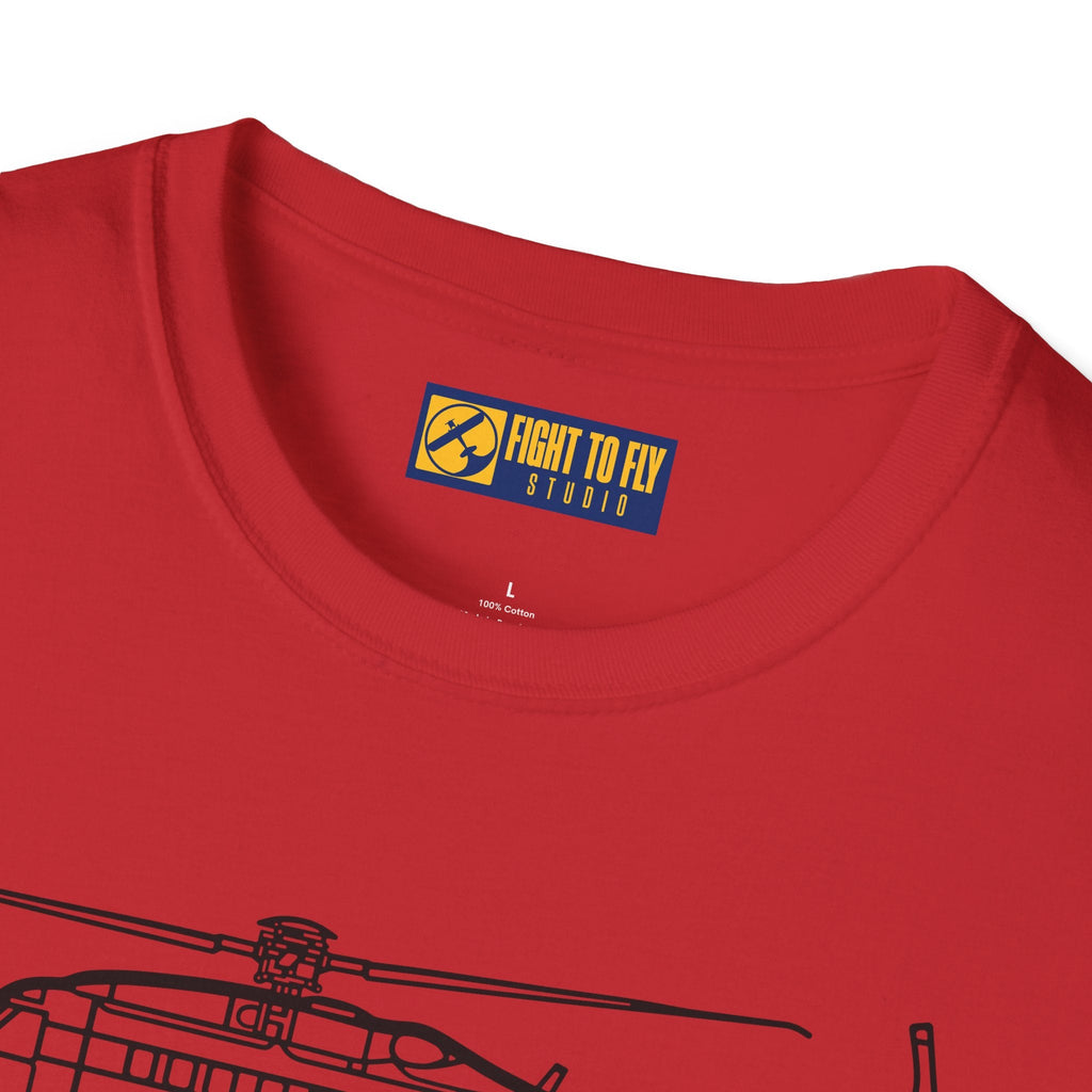 S-92A T-Shirt – Medium Lift Helicopter Aviation Tee - Pilot gifts - WWII warbird t-shirt