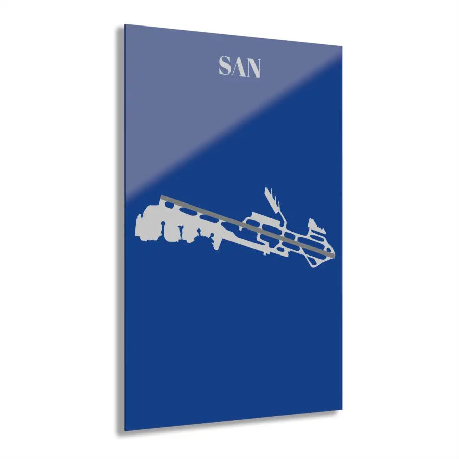 SAN - San Diego International Acrylic Print - Home Decor - Pilot gifts - WWII warbird t-shirt