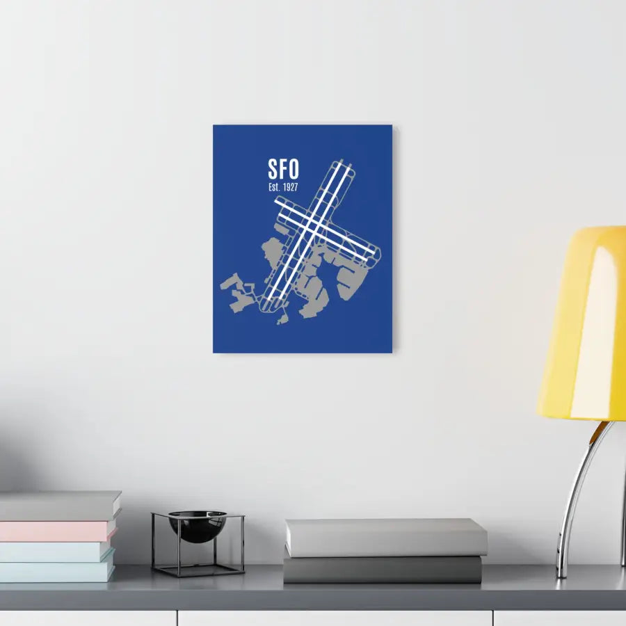 San Francisco SFO Est. 1927 Acrylic Prints - Home Decor - Pilot gifts - WWII warbird t-shirt