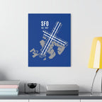 San Francisco SFO Est. 1927 Acrylic Prints - Home Decor - Pilot gifts - WWII warbird t-shirt