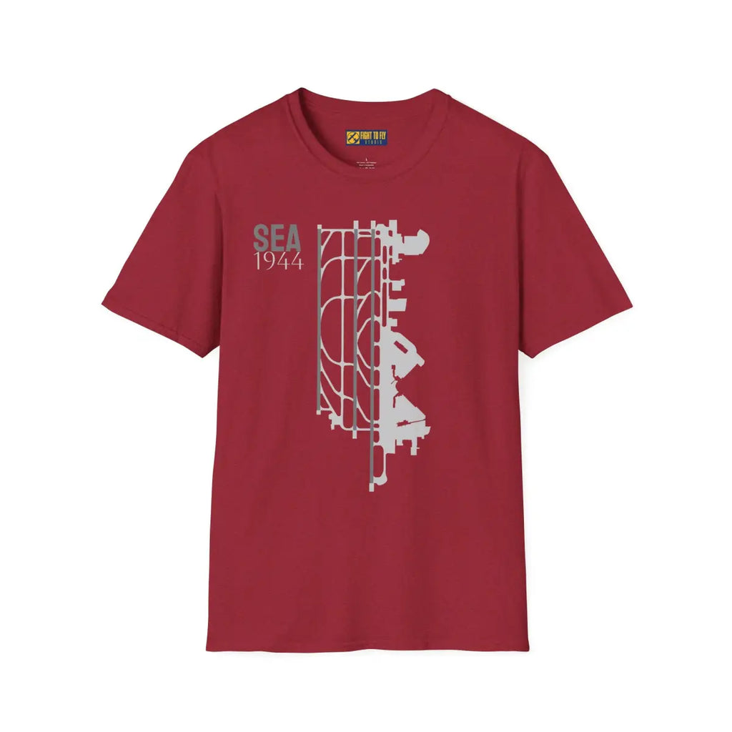 SEA Seattle-Tacoma International - 1944 - Tee - T-Shirt - Pilot gifts - WWII warbird t-shirt