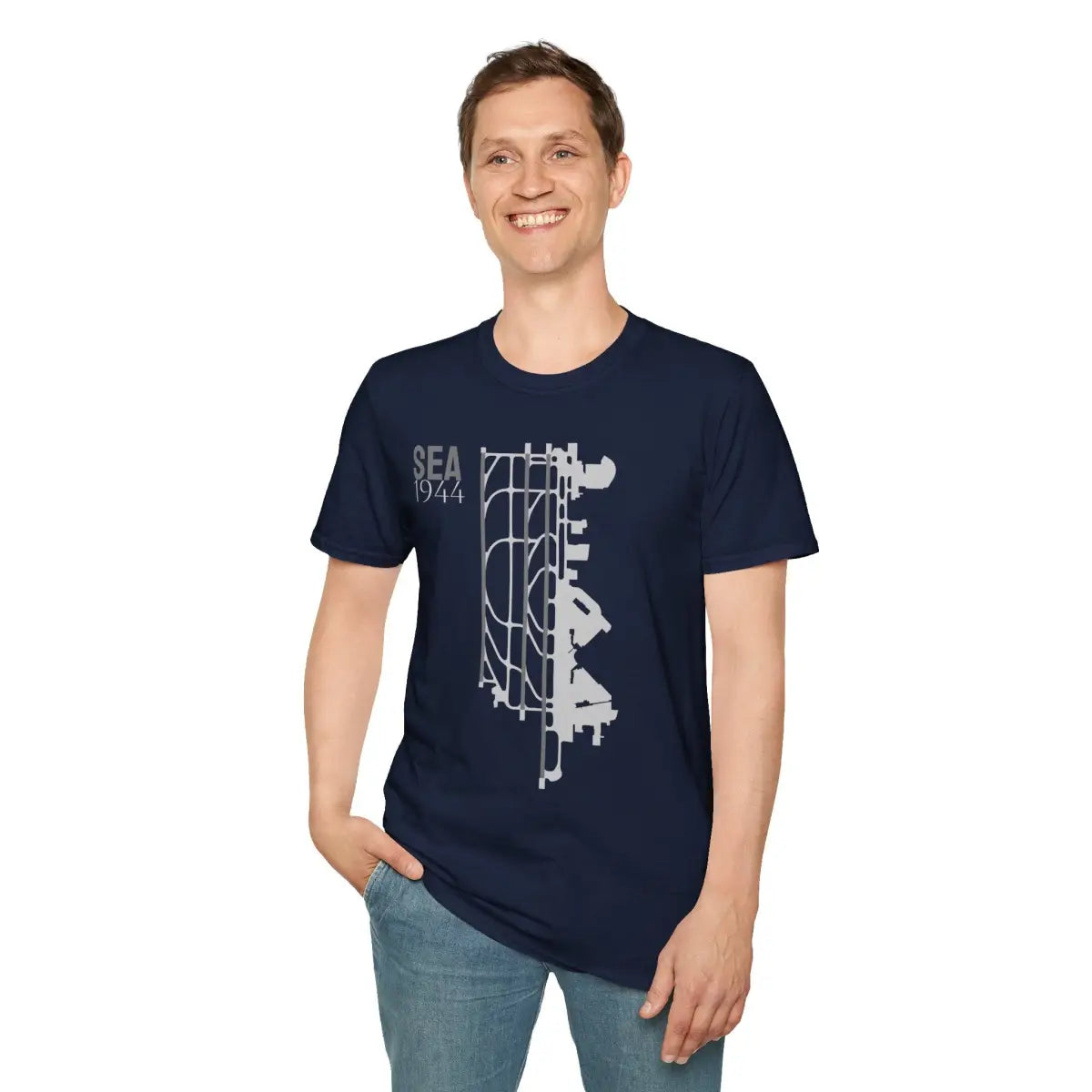 SEA Seattle-Tacoma International - 1944 - Tee - T-Shirt - Gifts for pilots - Aviation apparel