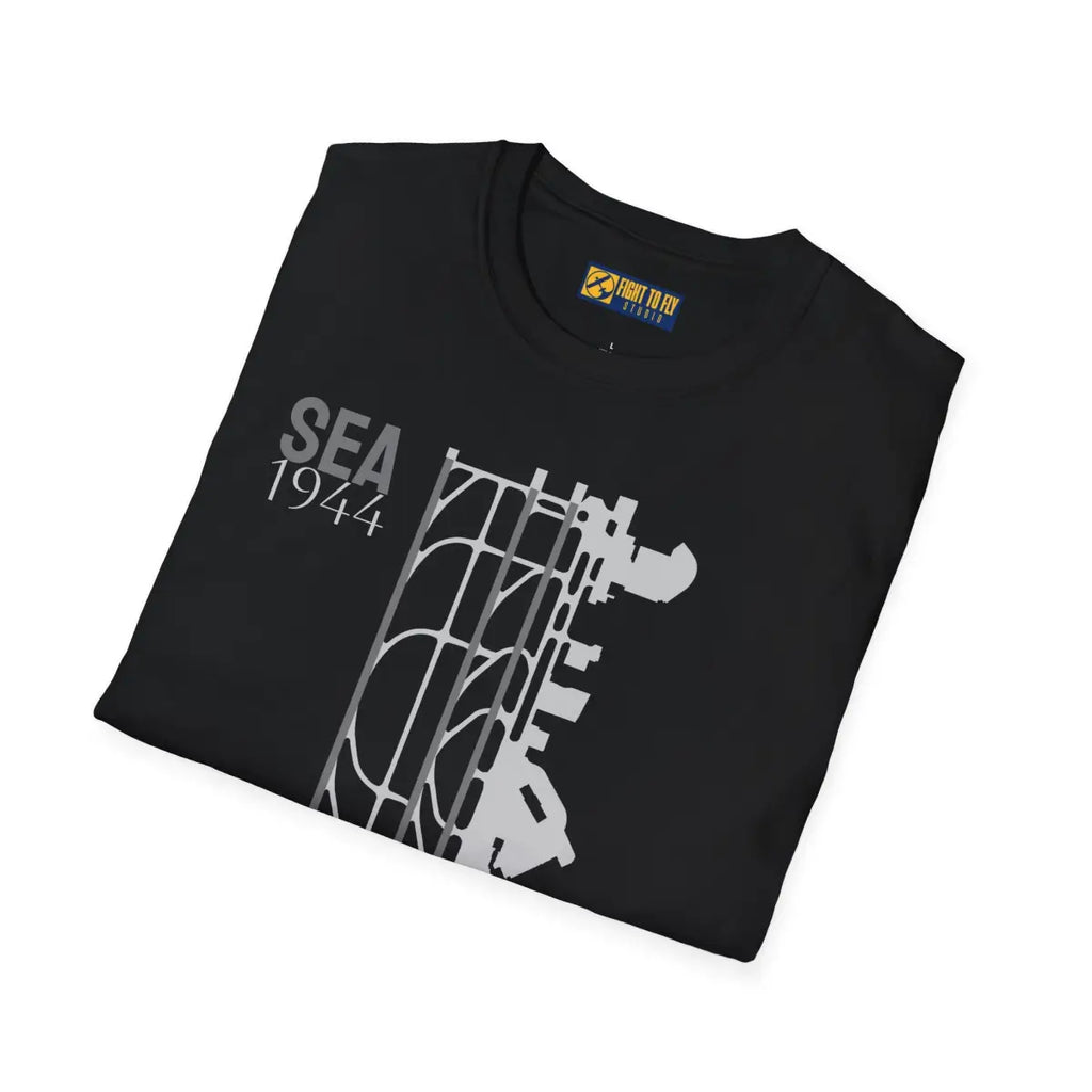 SEA Seattle-Tacoma International - 1944 - Tee - T-Shirt - Gifts for pilots - Aviation apparel