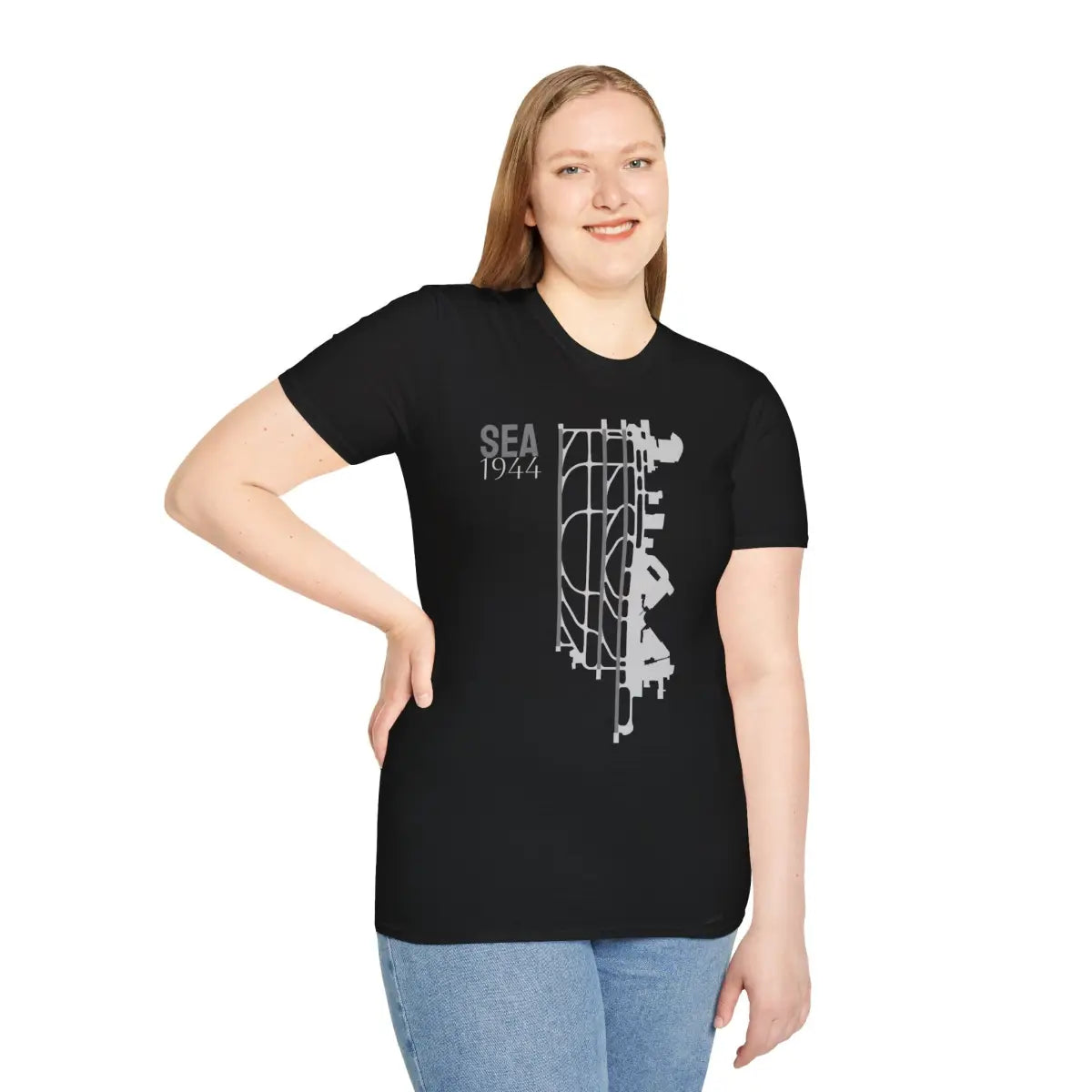 SEA Seattle-Tacoma International - 1944 - Tee - T-Shirt - Gifts for pilots - Aviation apparel