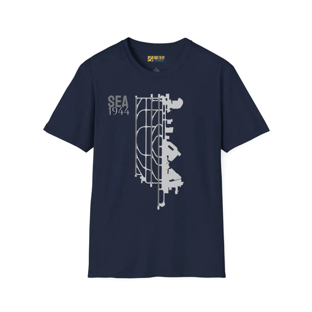 SEA Seattle-Tacoma International - 1944 - Tee - T-Shirt - Gifts for pilots - Aviation apparel