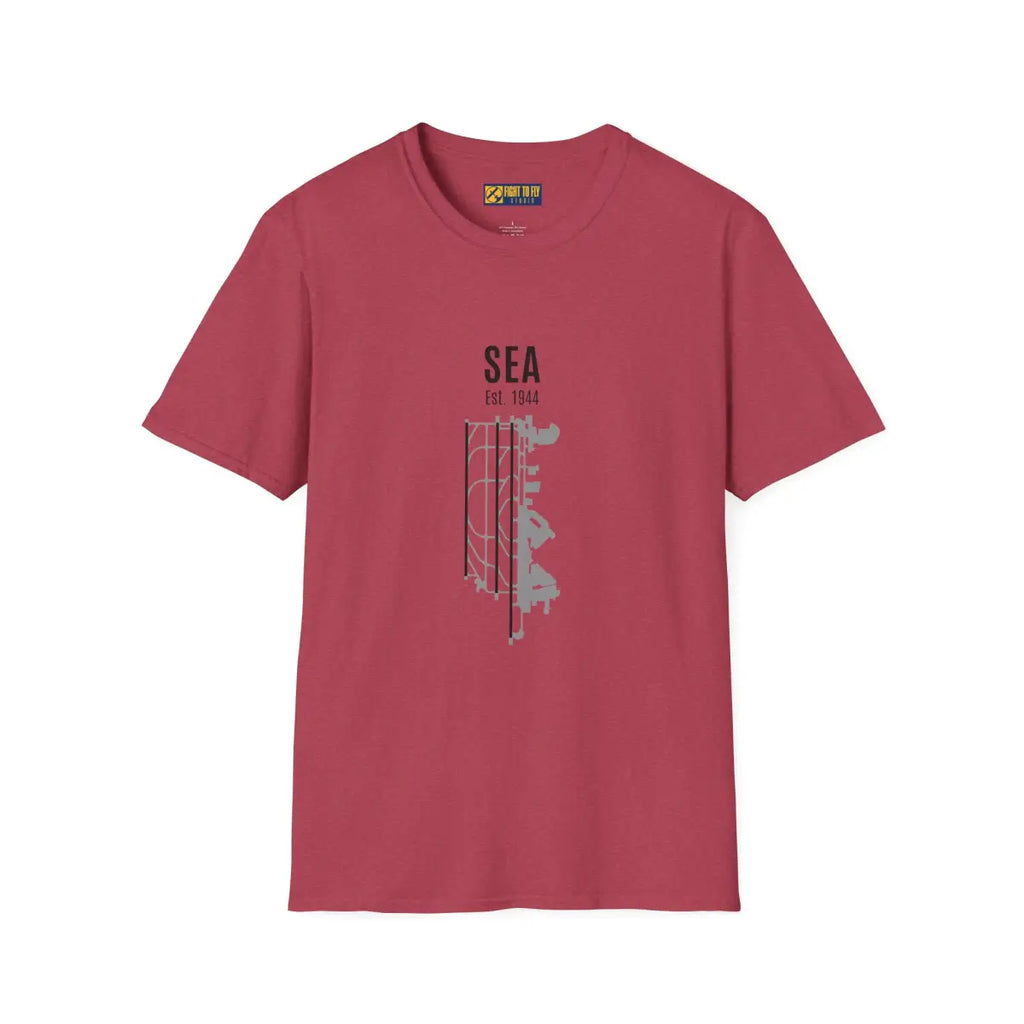 Seattle-Tacoma SEA Est. 1944 Graphic Tee - T-Shirt - Pilot gifts - WWII warbird t-shirt