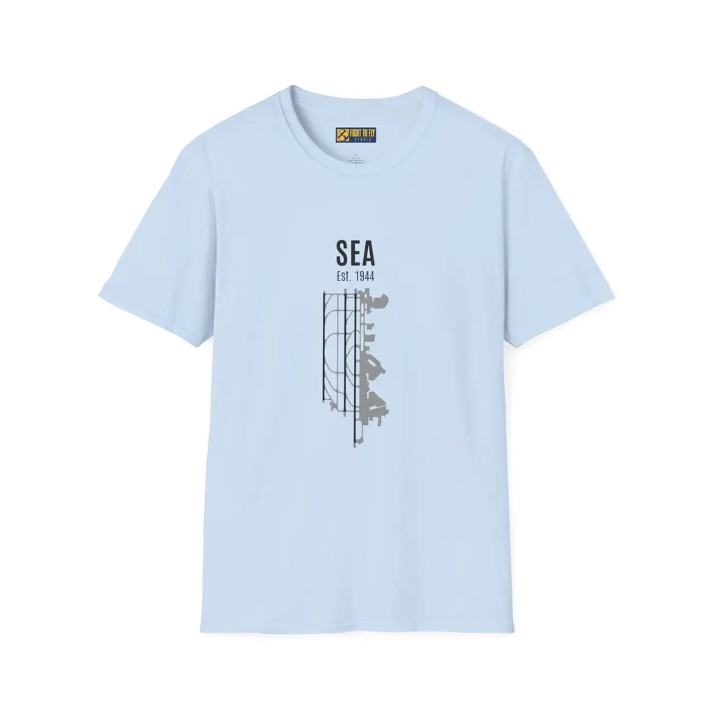 Seattle-Tacoma SEA Est. 1944 Graphic Tee - T-Shirt - Pilot gifts - WWII warbird t-shirt