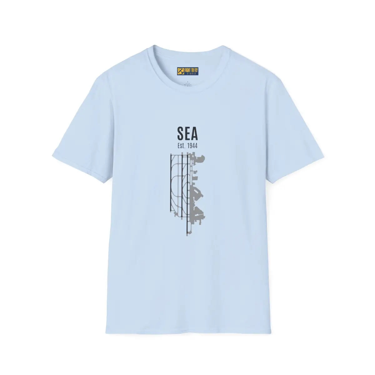Seattle-Tacoma SEA Est. 1944 Graphic Tee - T-Shirt - Gifts for pilots - Aviation apparel