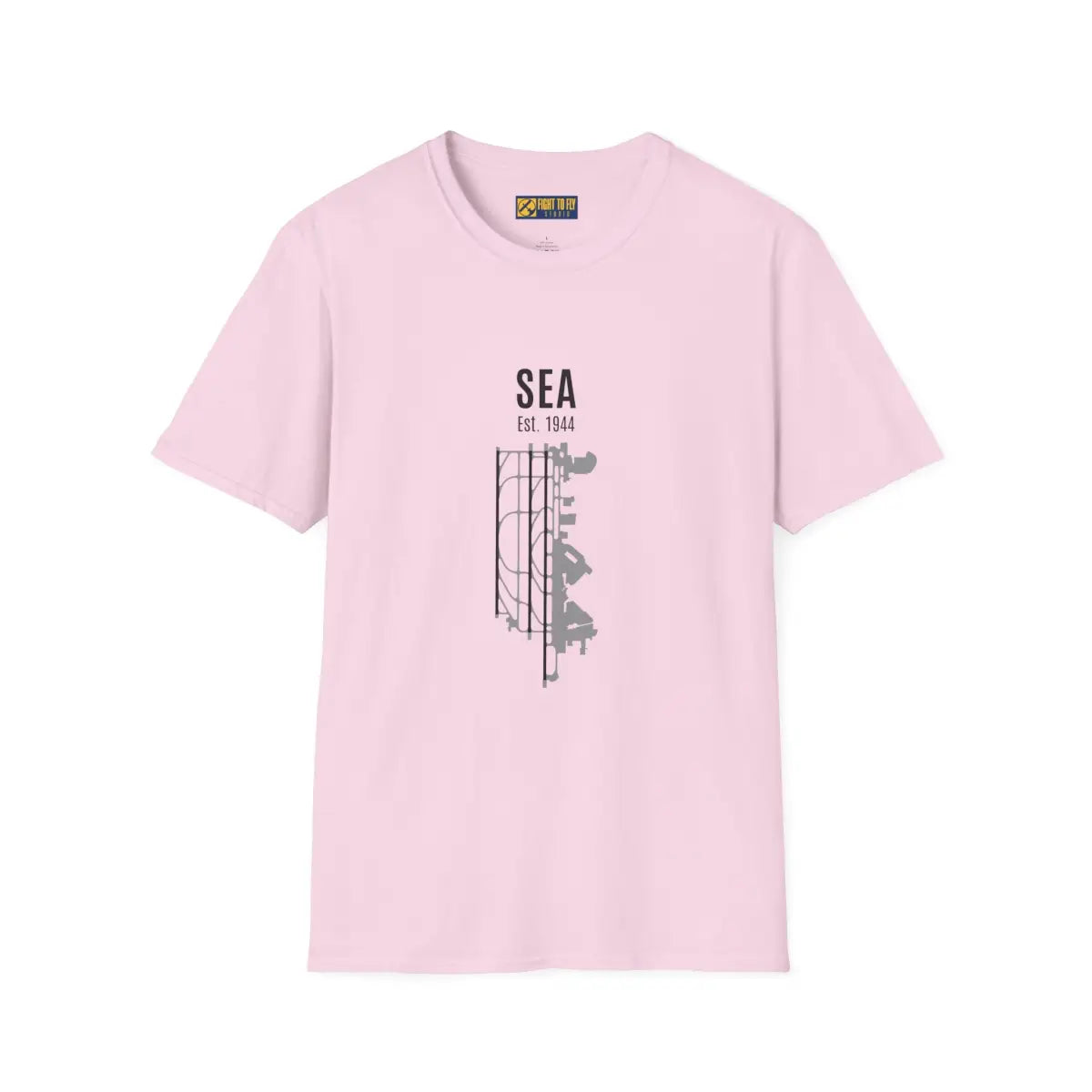 Seattle-Tacoma SEA Est. 1944 Graphic Tee - T-Shirt - Gifts for pilots - Aviation apparel
