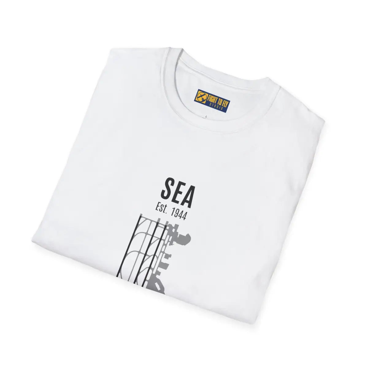 Seattle-Tacoma SEA Est. 1944 Graphic Tee - T-Shirt - Pilot gifts - WWII warbird t-shirt
