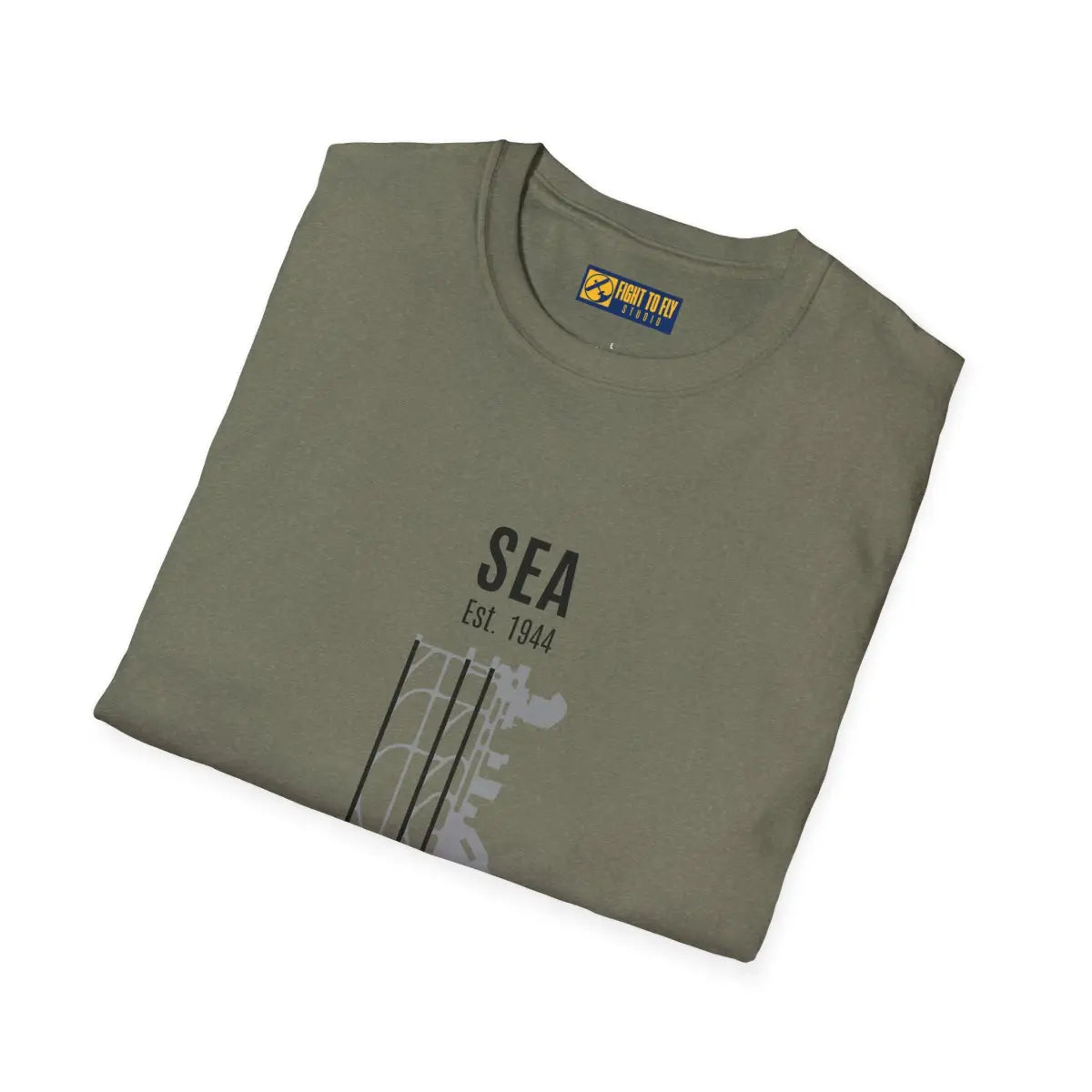 Seattle-Tacoma SEA Est. 1944 Graphic Tee - T-Shirt - Pilot gifts - WWII warbird t-shirt